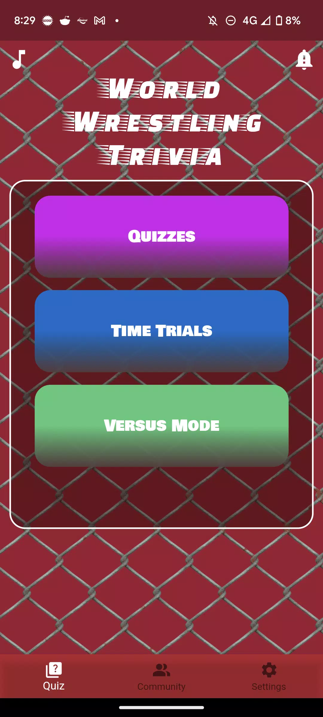 World Wrestling Trivia  Screenshot 1