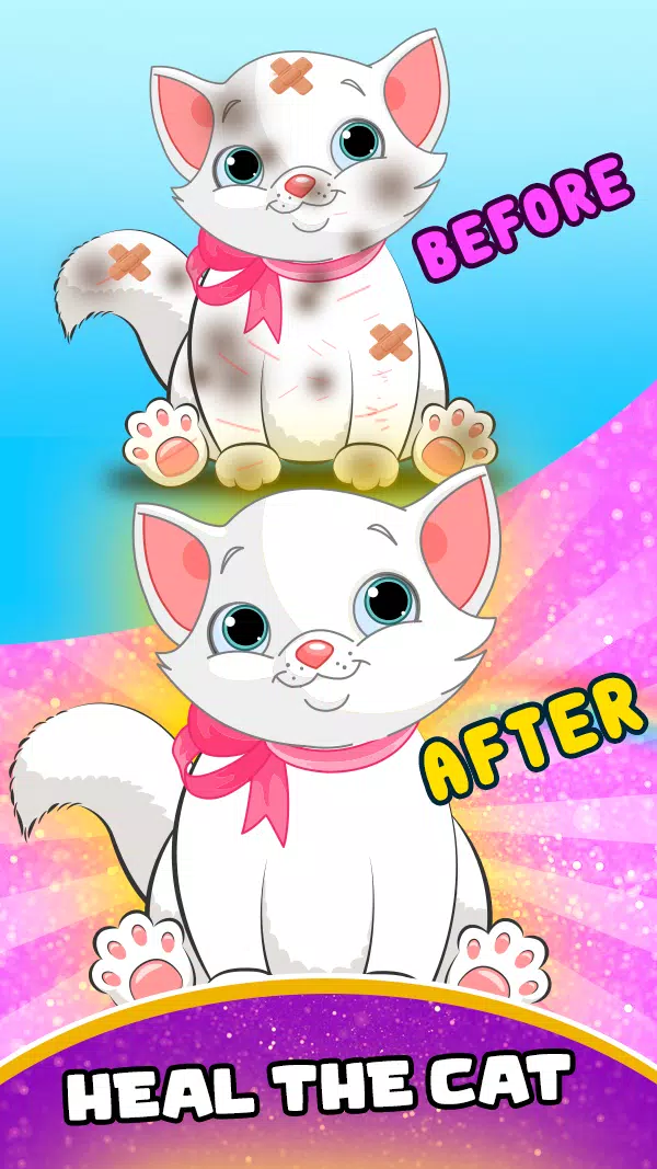 Rescue Cat - Pet Grooming Game  Screenshot 1
