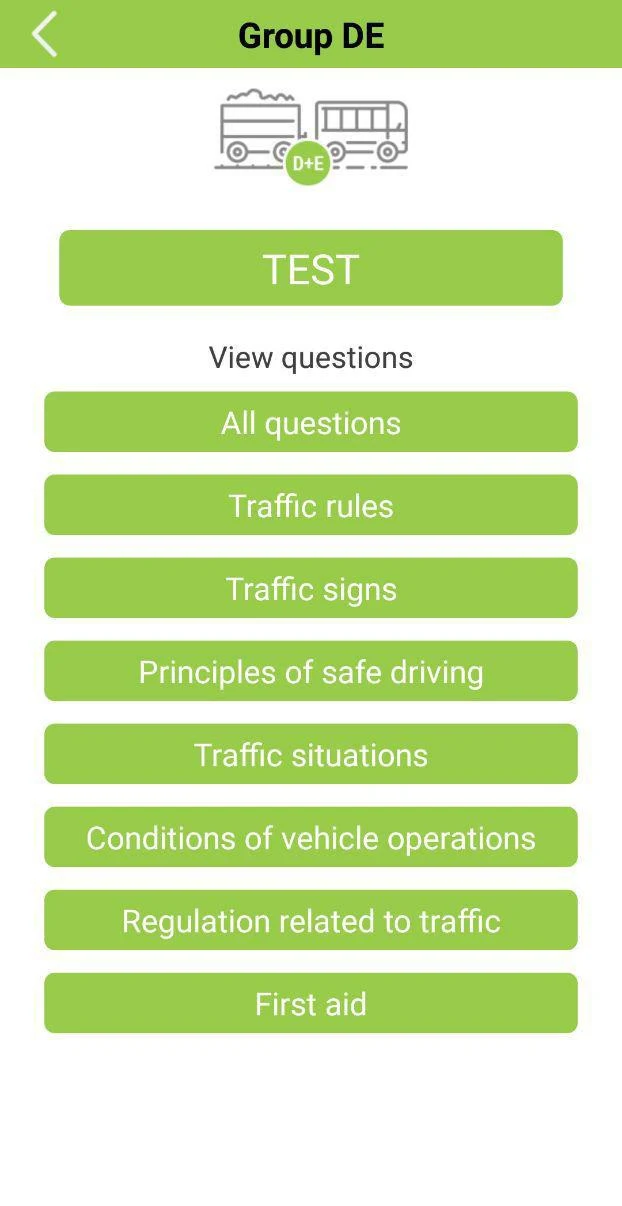 Driving school tests (CZ)  Screenshot 2
