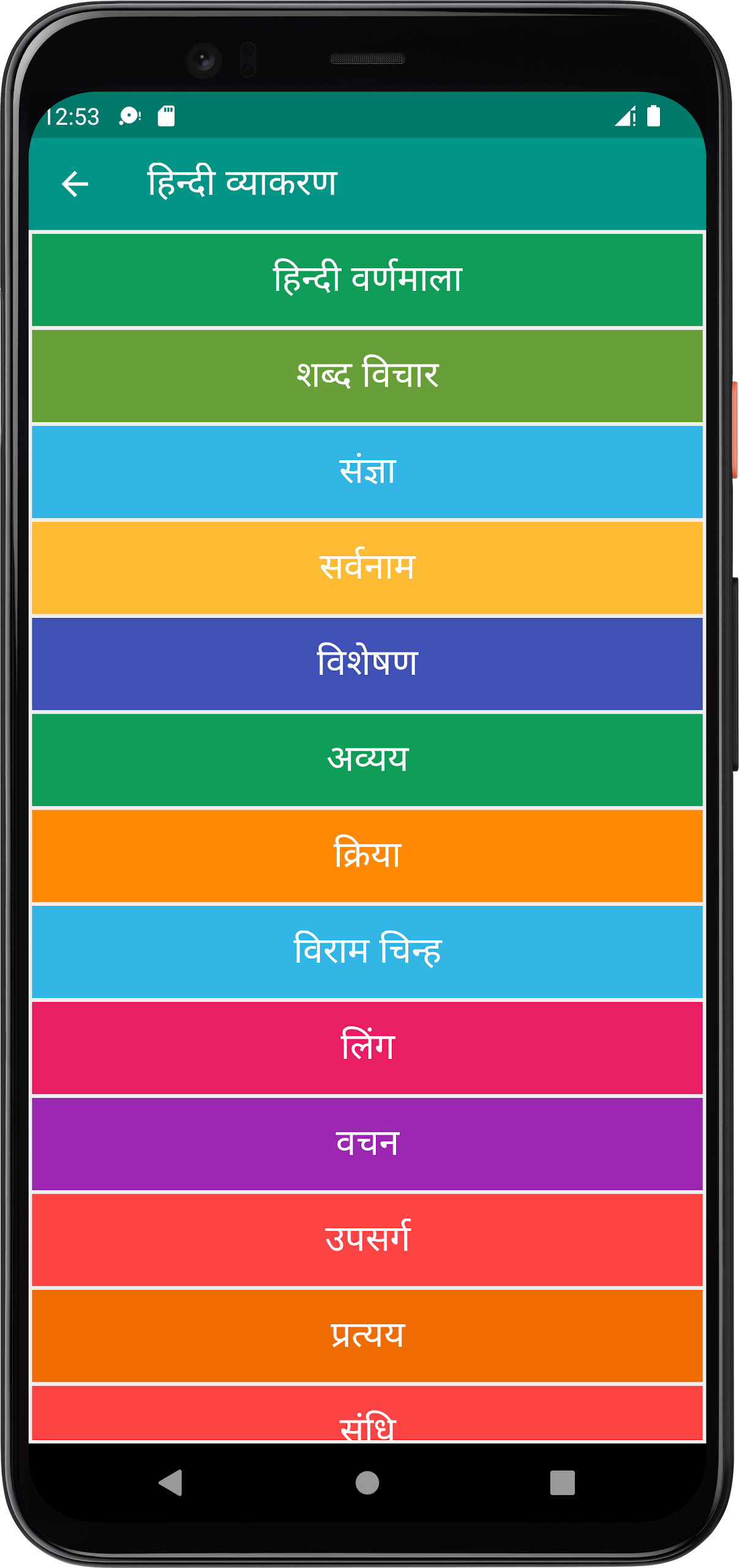 हिन्दी व्याकरण (Hindi Grammar) Screenshot 2