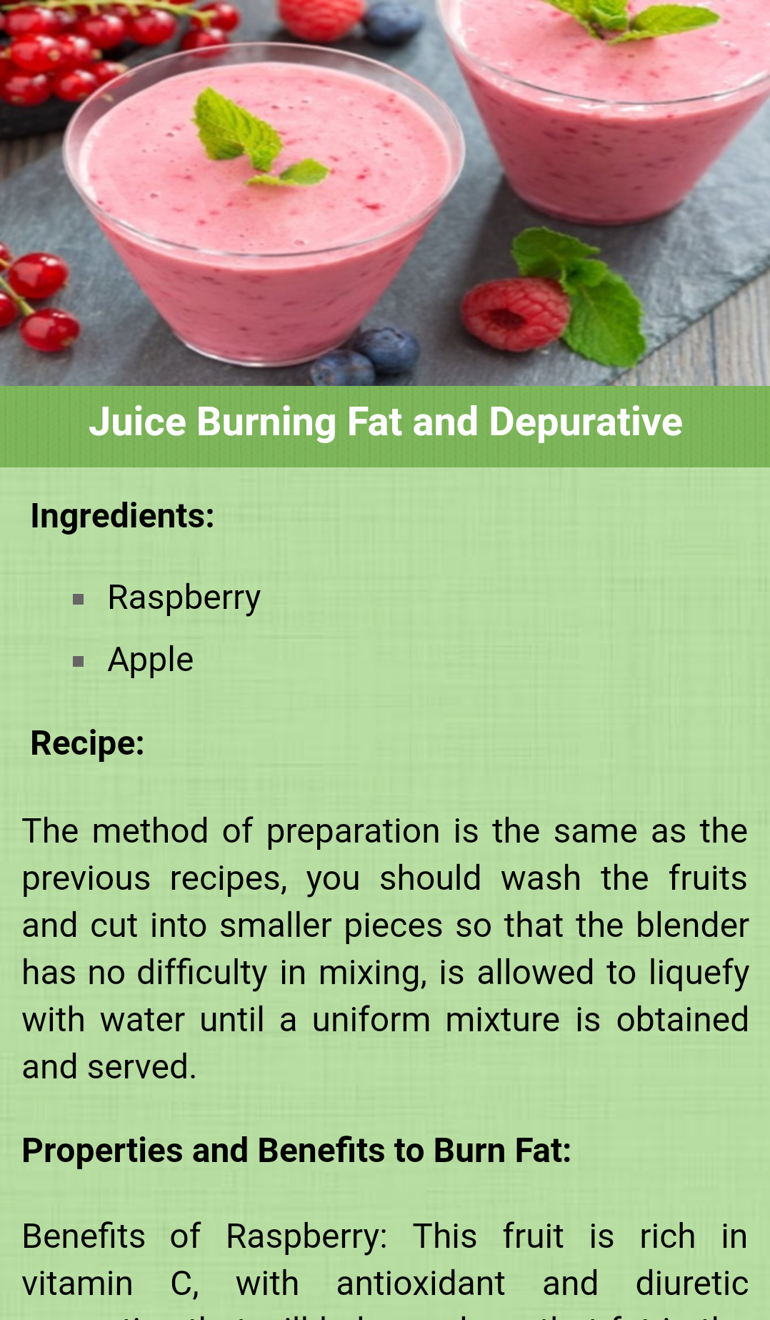 Weight Loss Juice Screenshot 1
