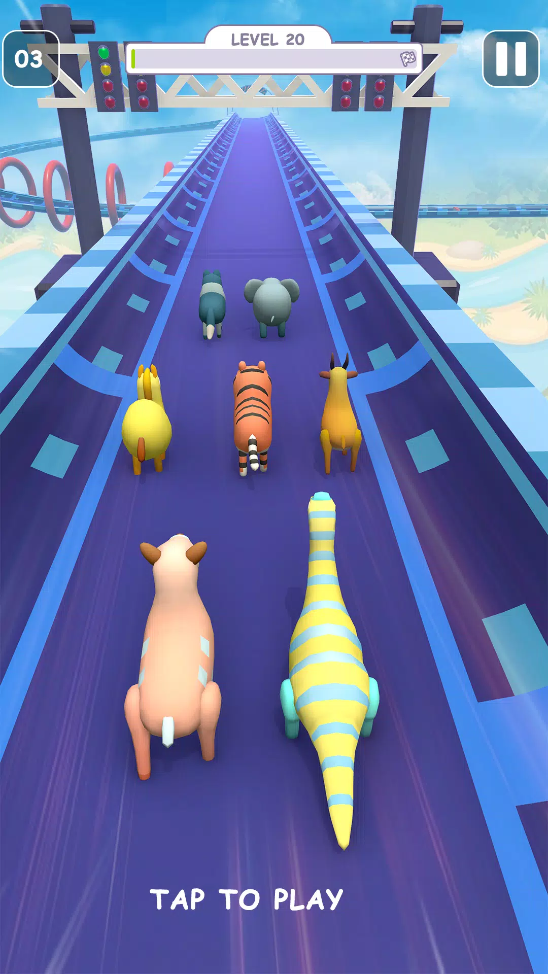 Skyzoo Animal Running Games 3D Screenshot 2