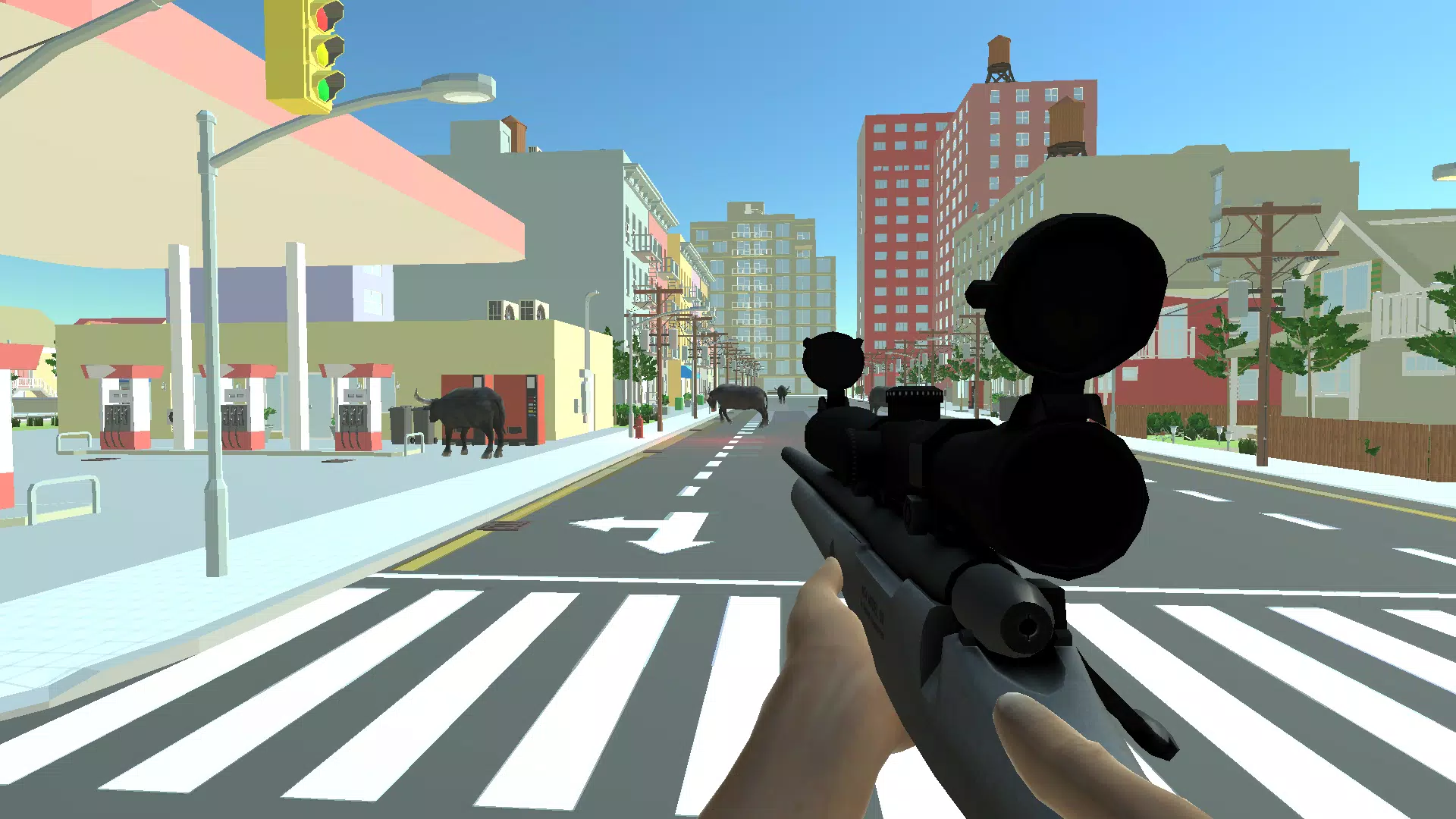 Angry bull game sniper game 3d  Screenshot 2