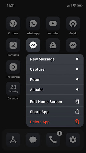 Wow Black Theme  - Icon Pack  Screenshot 13