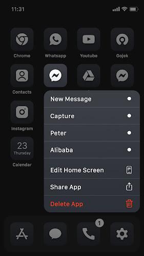 Wow Black Theme  - Icon Pack  Screenshot 20