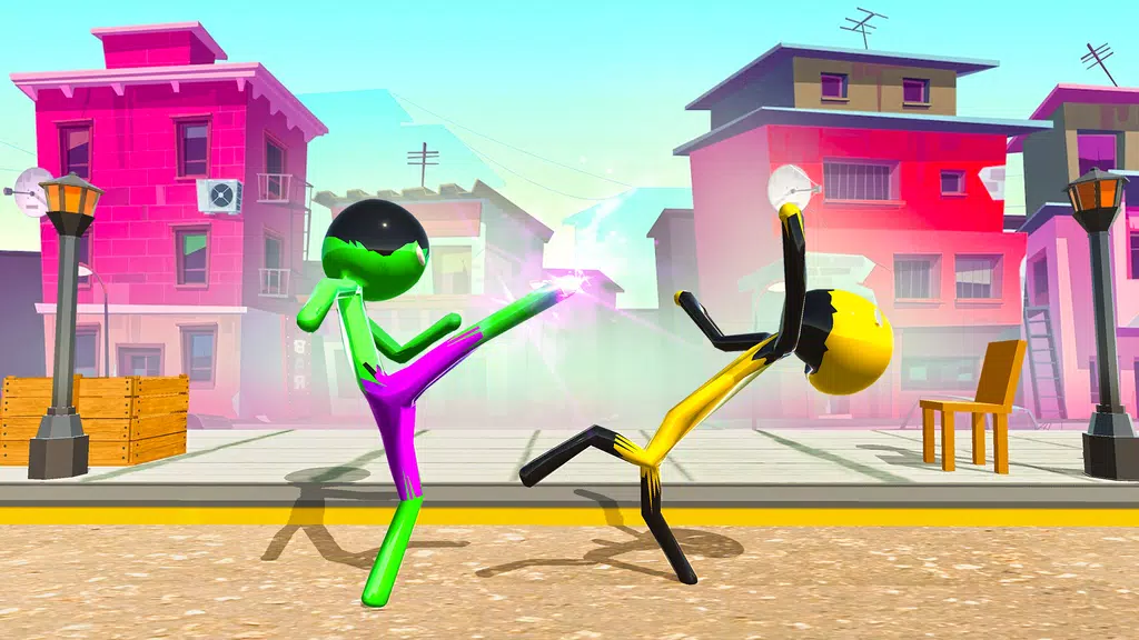 Stickman Ninja Fight: Ropehero  Screenshot 1