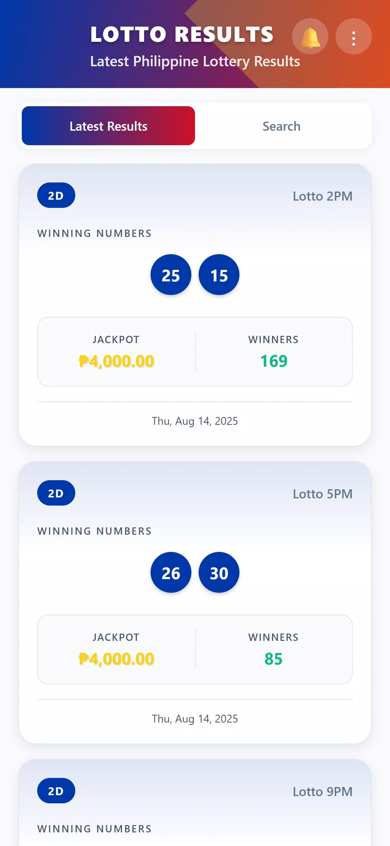 Lotto Results  Screenshot 3