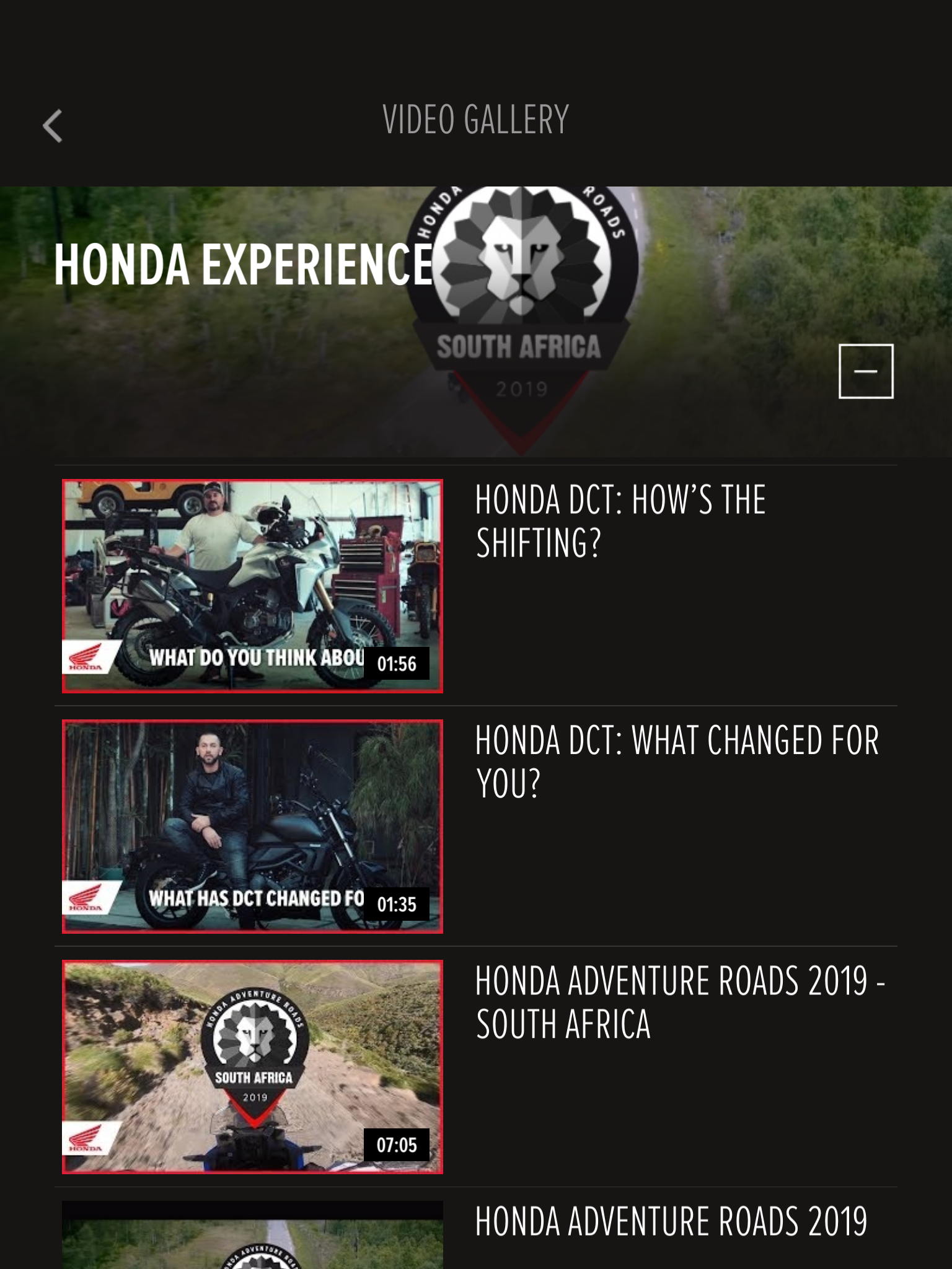 Honda Motorcycles Europe  Screenshot 14