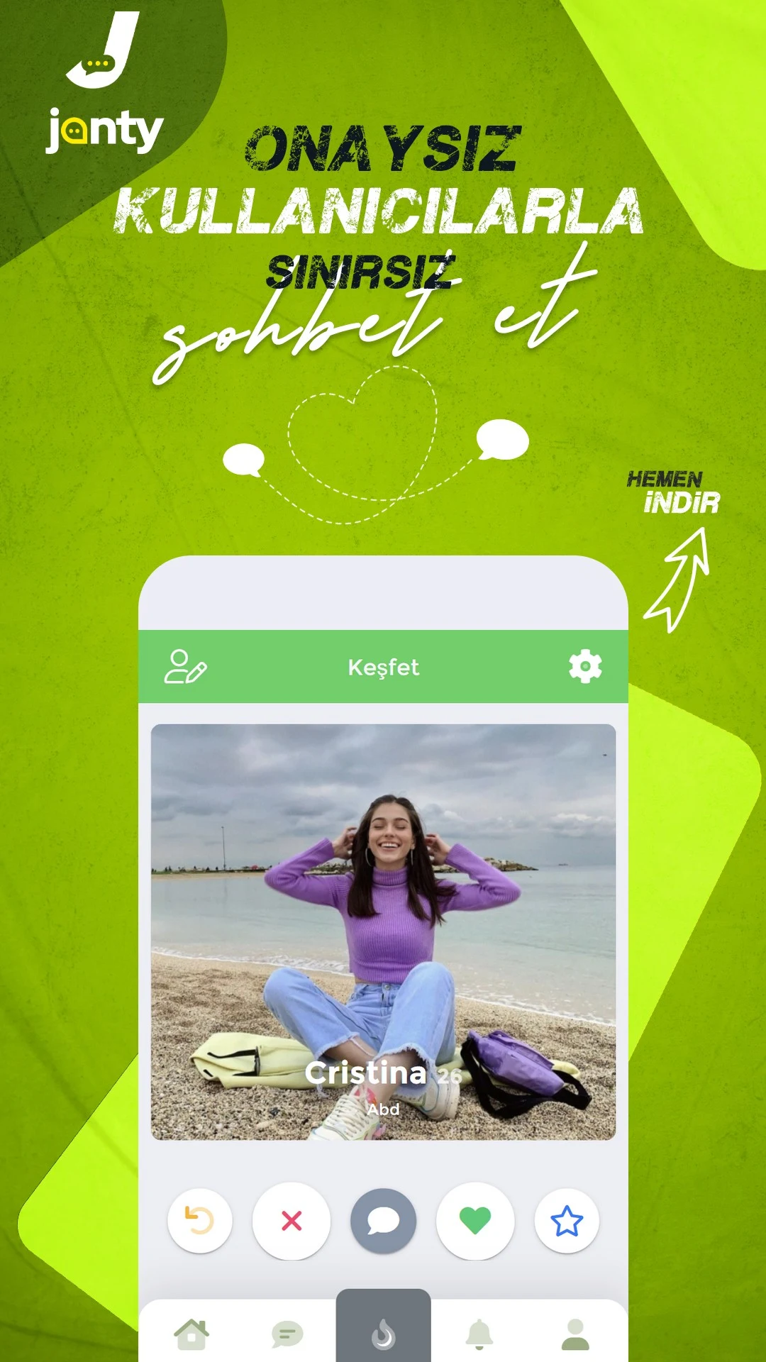 Janty Arkadaş Sevgili Bul Screenshot 3