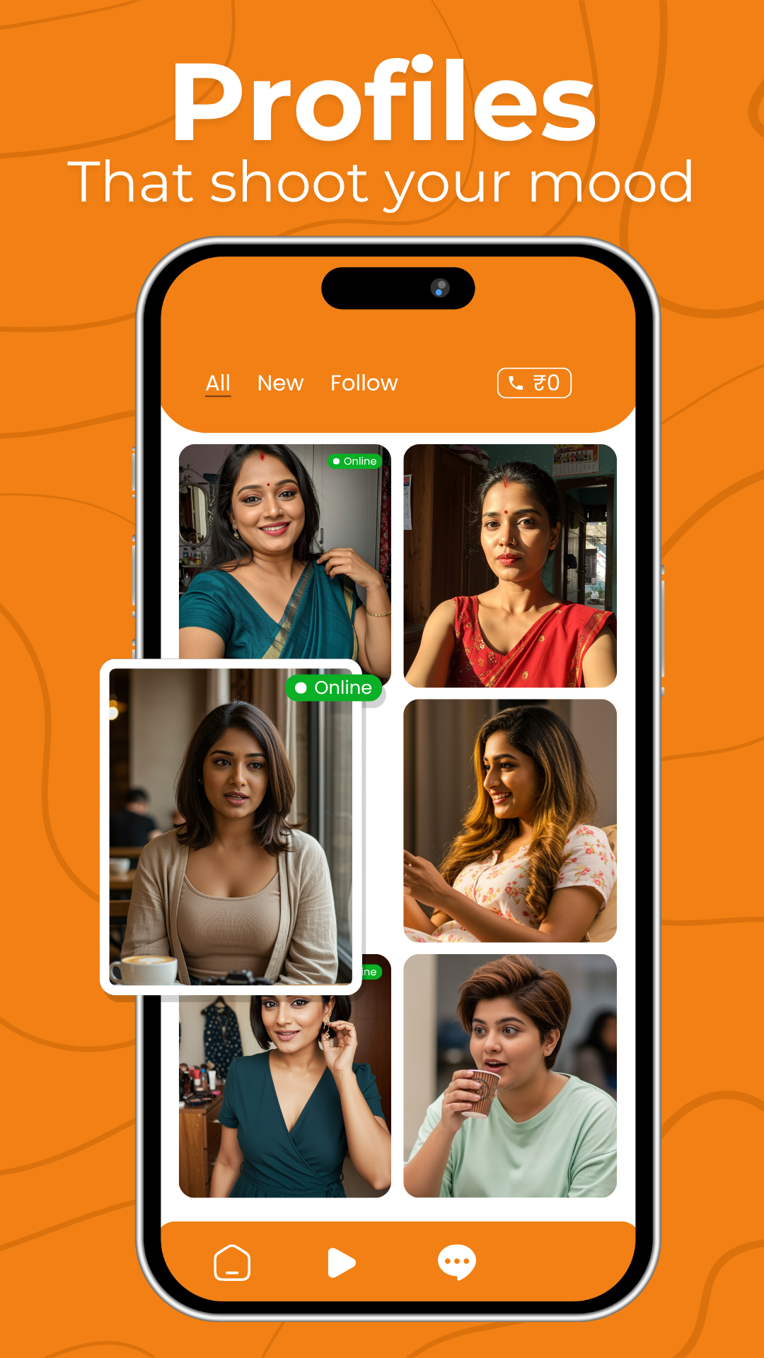 OnlineDost: Video Call Friends  Screenshot 1