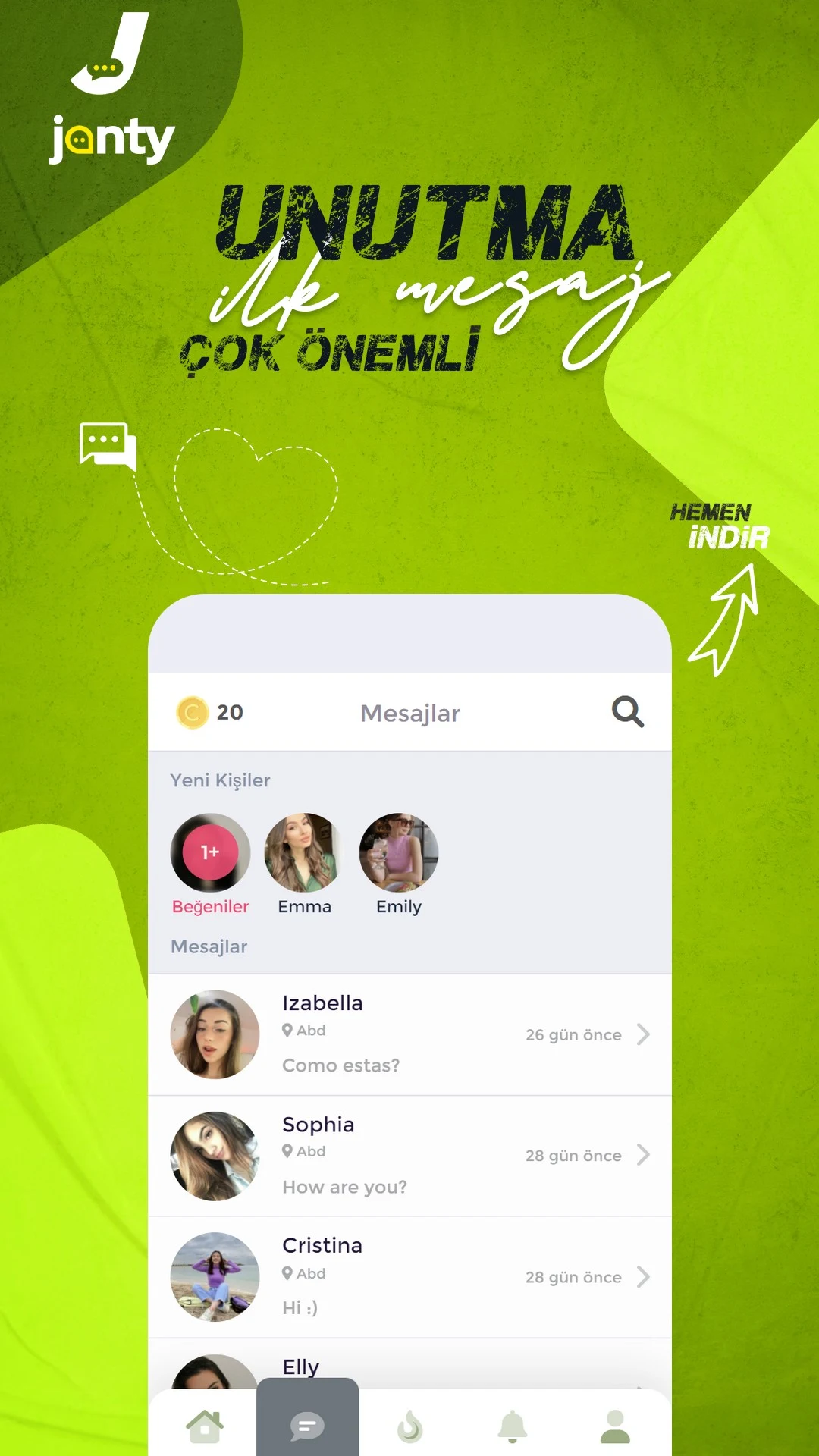 Janty Arkadaş Sevgili Bul Screenshot 2