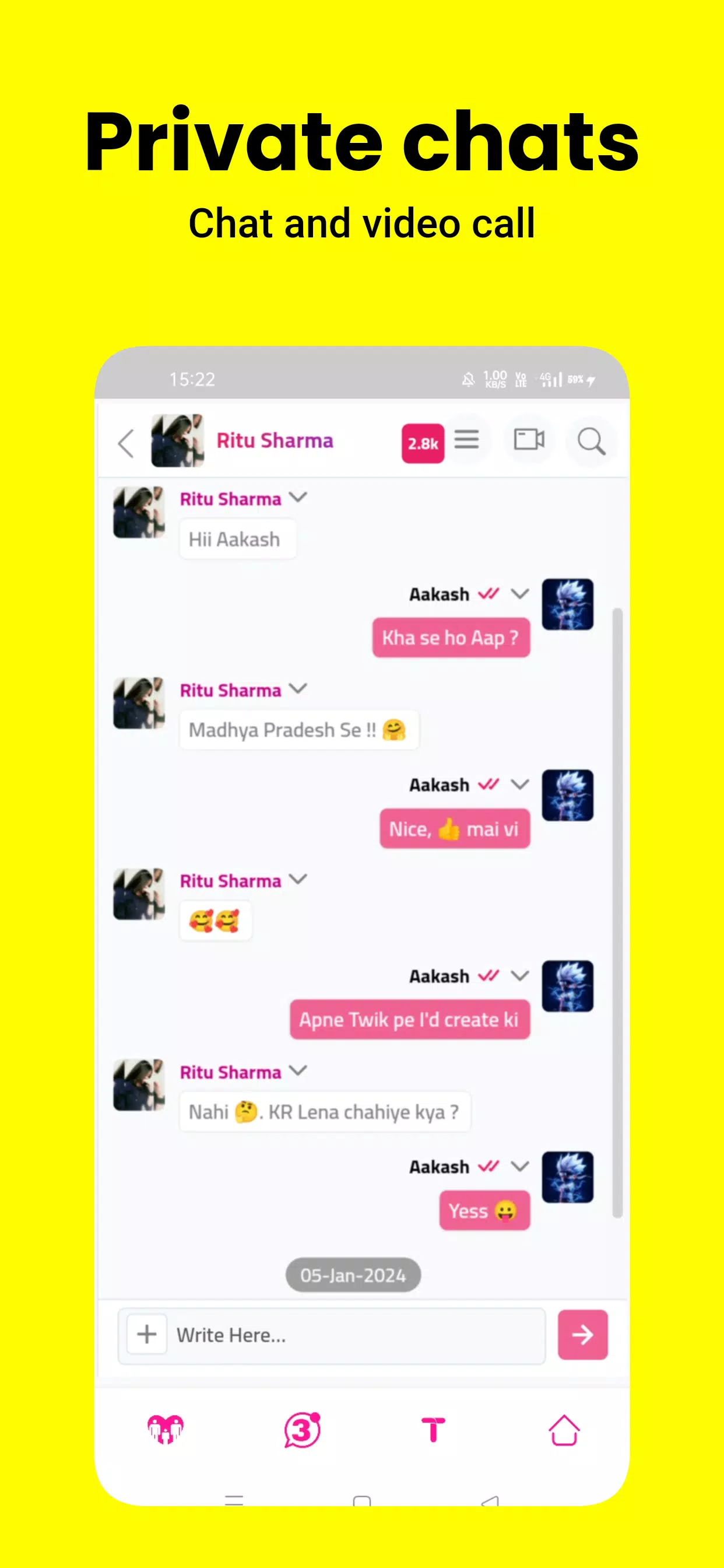 Ladki se baat karne wala App  Screenshot 4