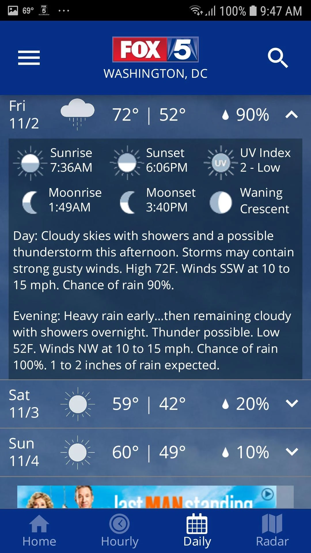 FOX 5 Washington DC: Weather Screenshot 5