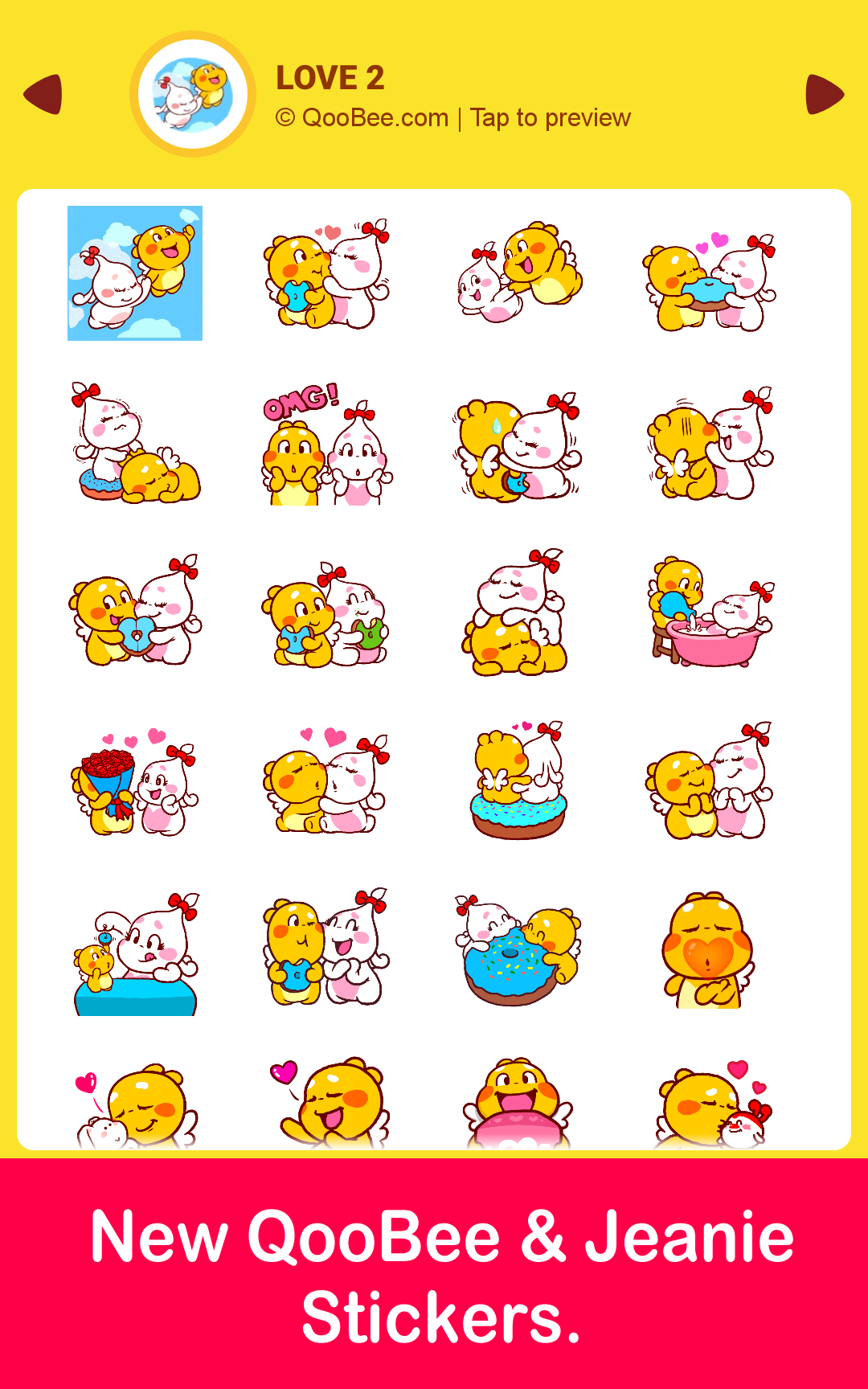 QooBee Agapi WAStickerApp Screenshot 2