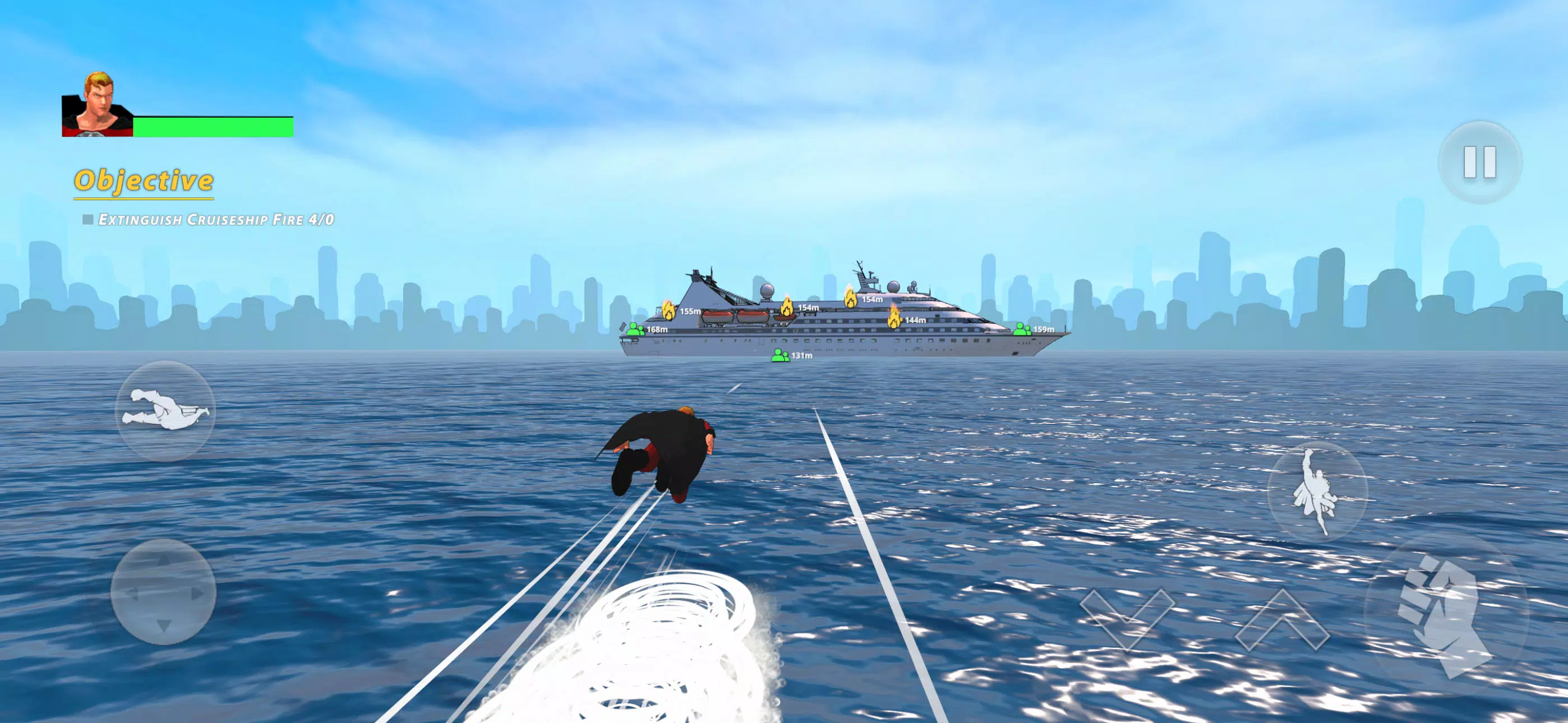 Flying Fuser Rope Fighter Hero  Screenshot 3