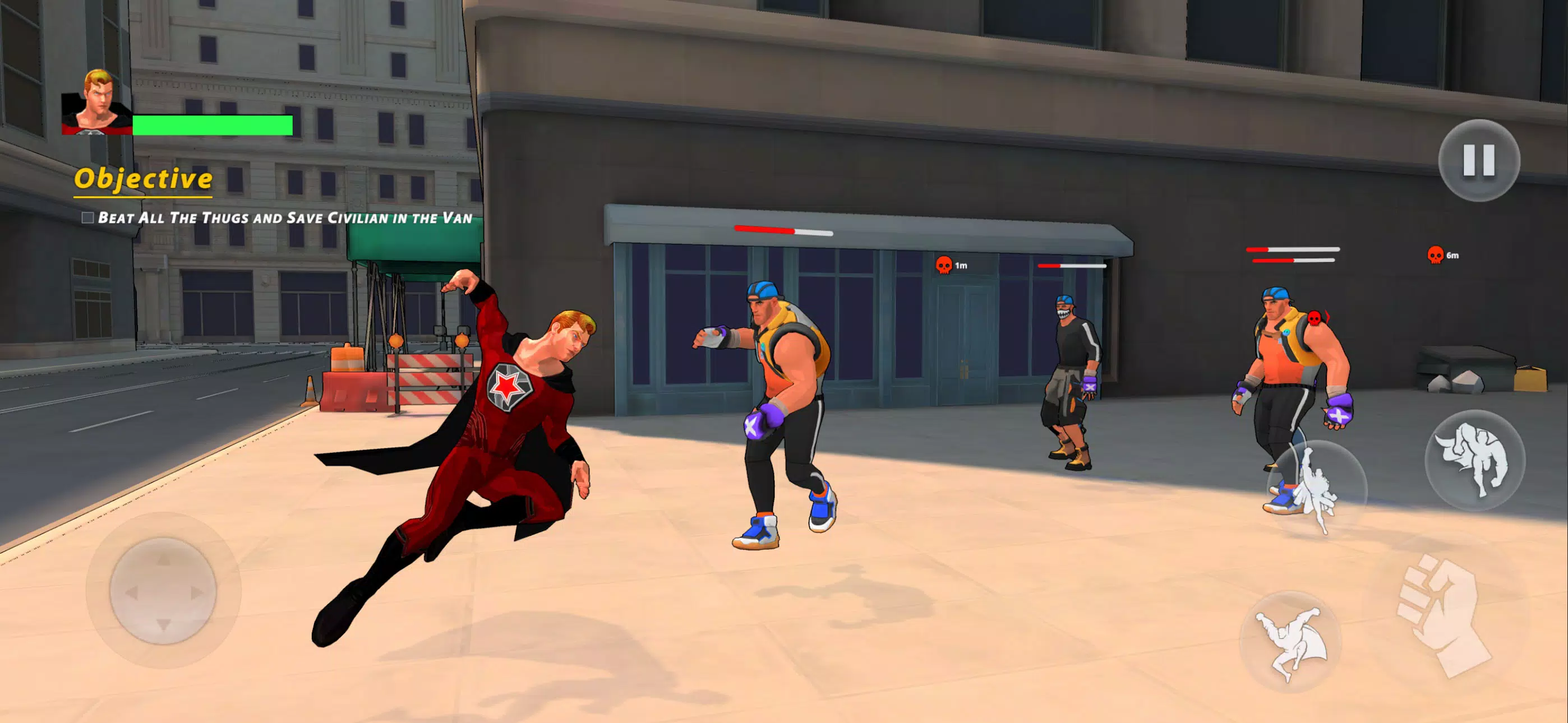 Flying Fuser Rope Fighter Hero  Screenshot 1