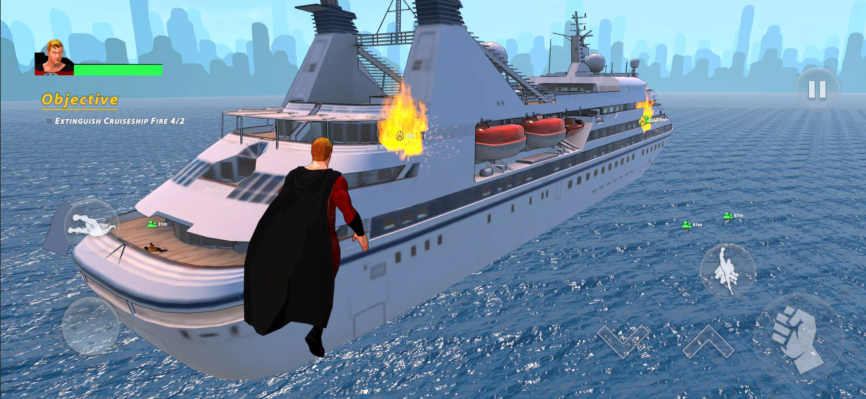 Flying Fuser Rope Fighter Hero  Screenshot 5