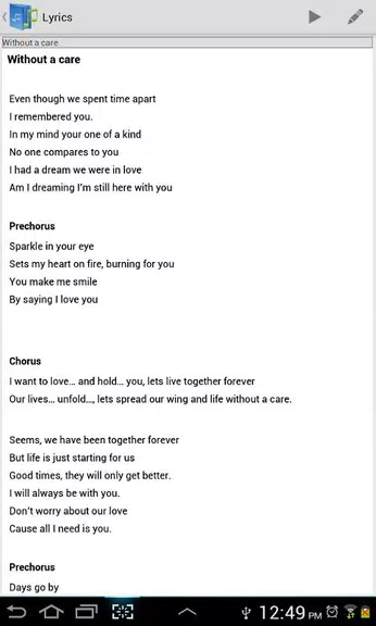 Setlist Helper and Song Book  Screenshot 3