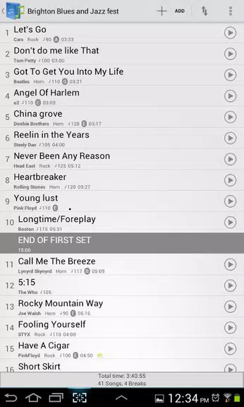Setlist Helper and Song Book  Screenshot 2