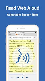 Audify read aloud web browser Screenshot 1