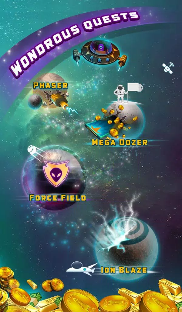 Space Blaze Coin Party Dozer Screenshot 2