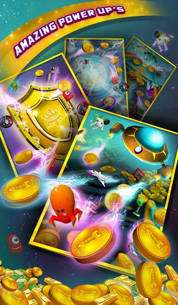 Space Blaze Coin Party Dozer Screenshot 1