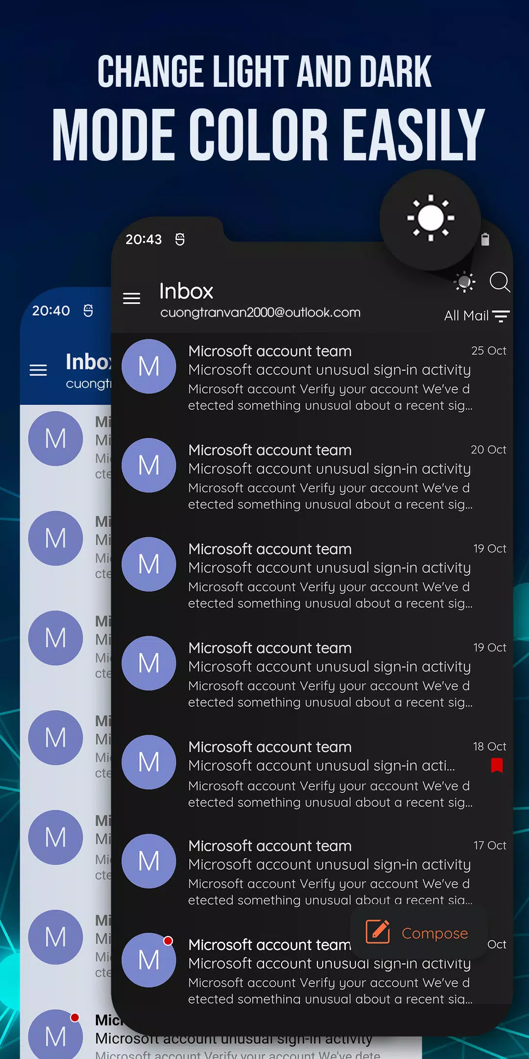 E-Mail for Outlook & Hotmail Screenshot 2