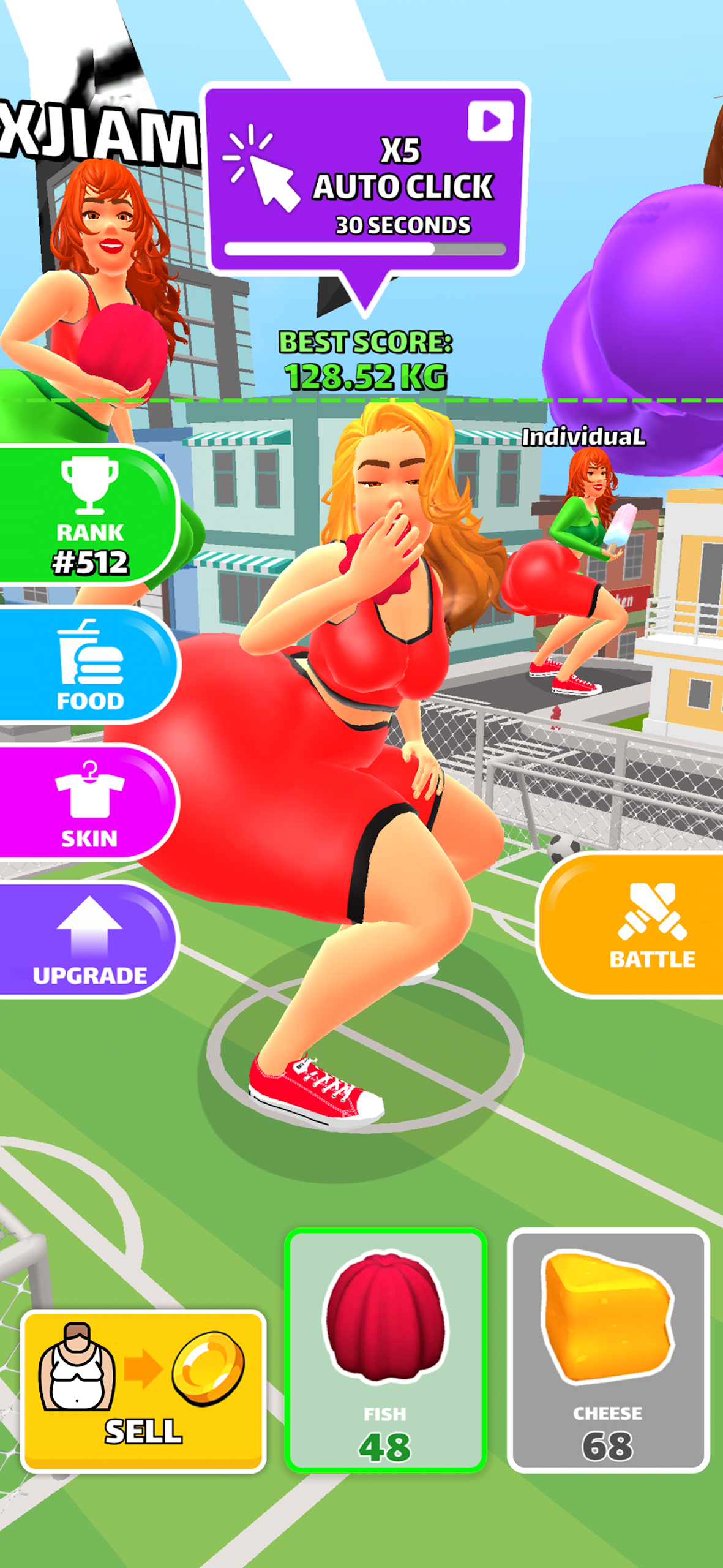Eating Hero: Twerk Clicker  Screenshot 1