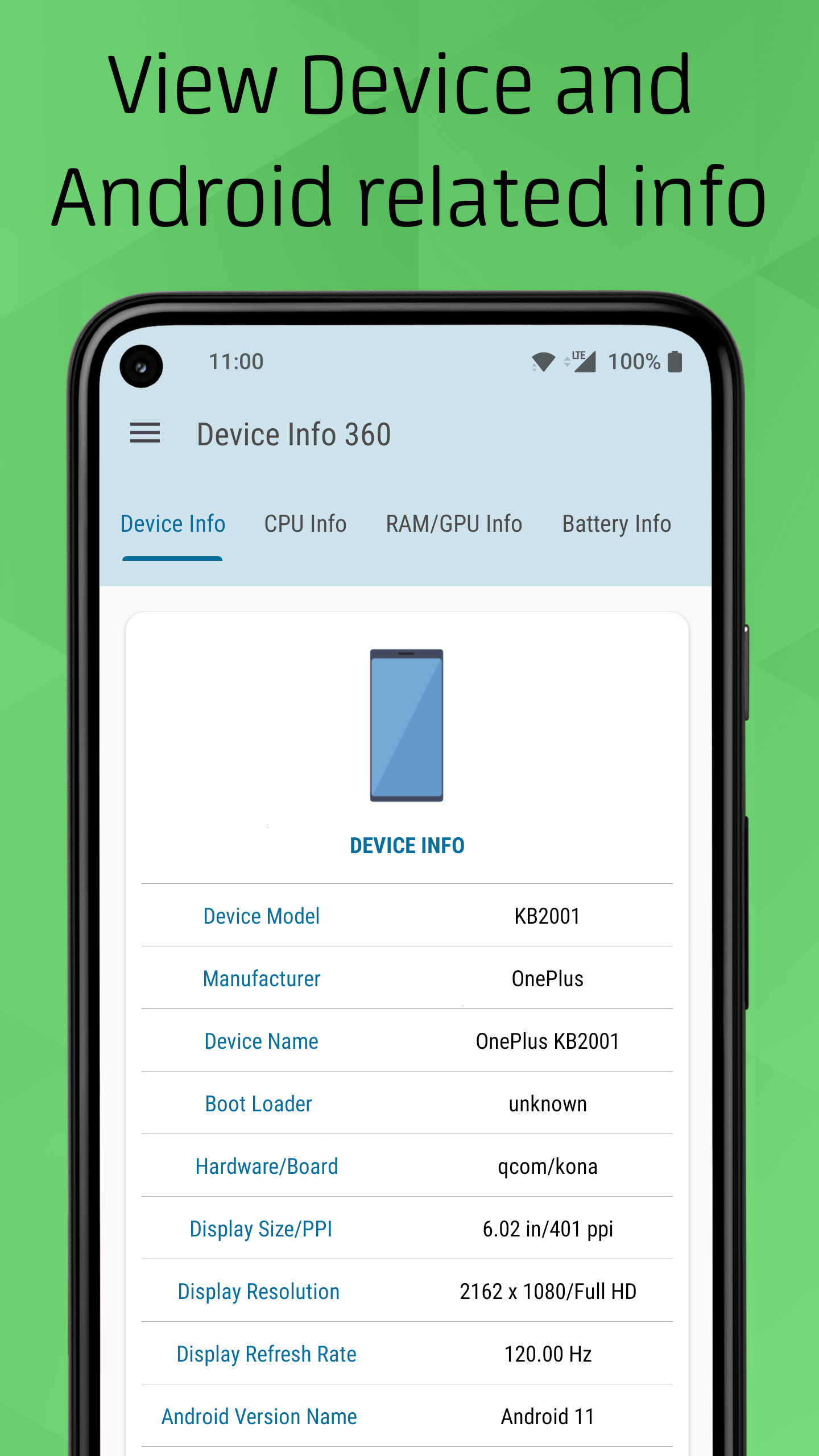 Device Info 360: Phone, Watch Screenshot 1