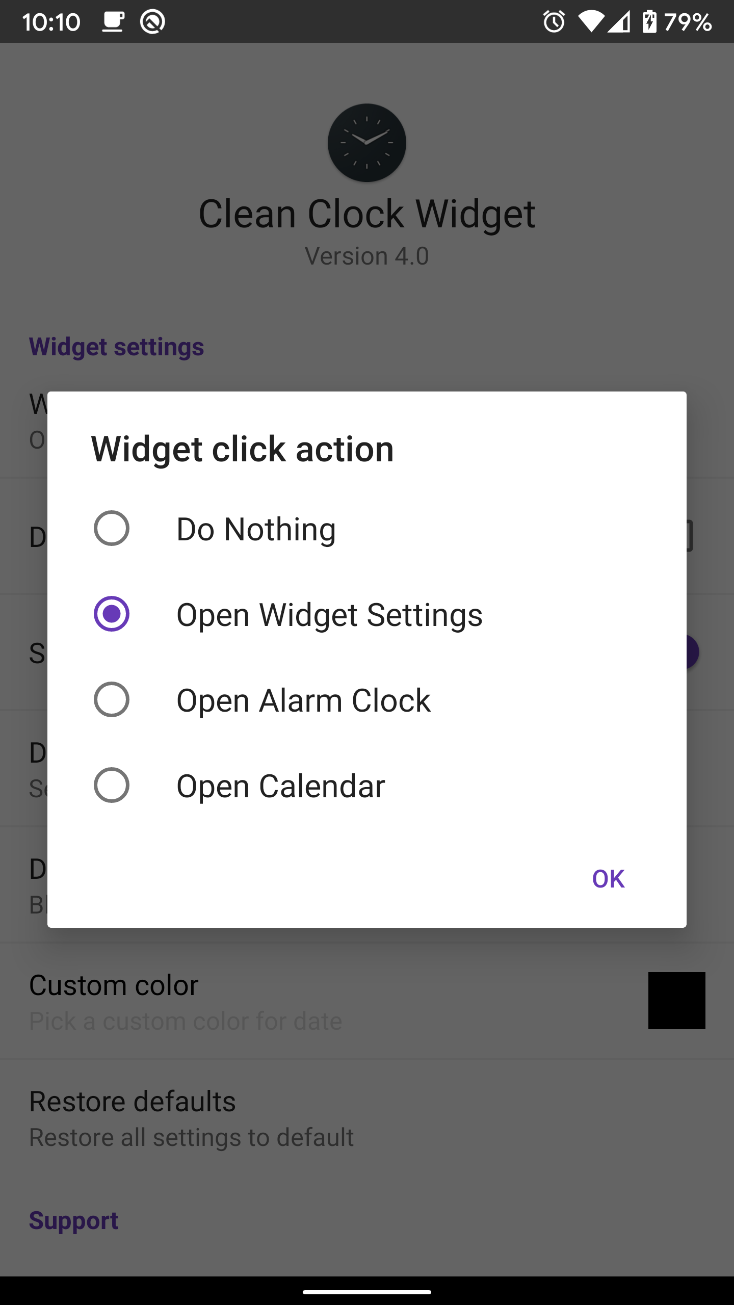 Clean Clock Widget  Screenshot 5