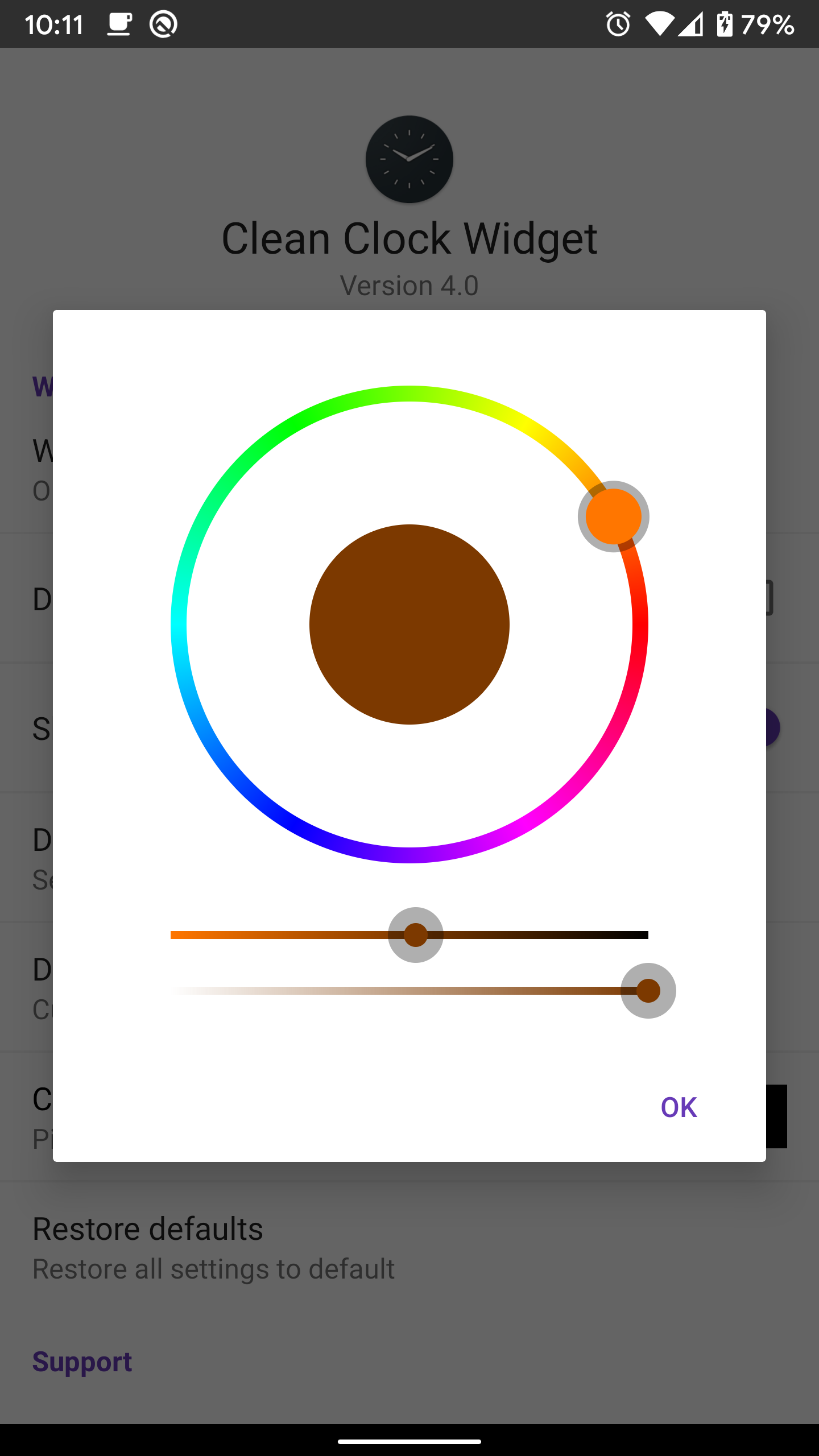 Clean Clock Widget  Screenshot 6
