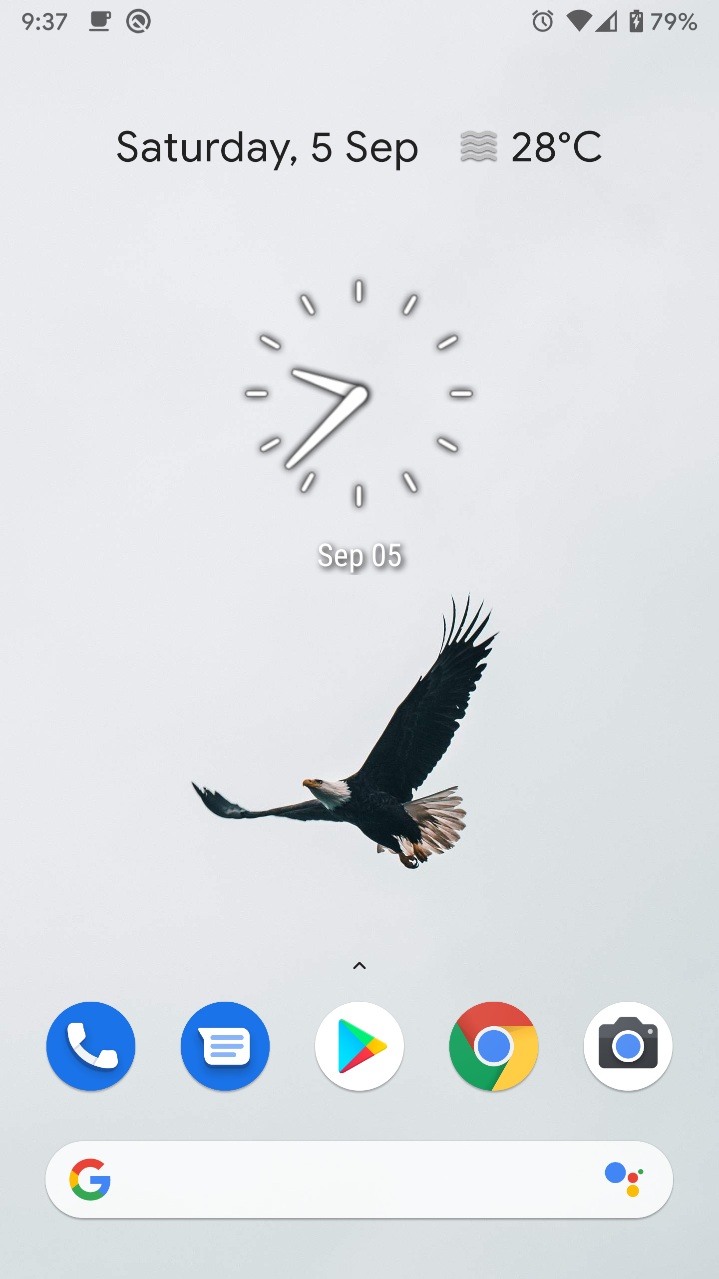 Clean Clock Widget  Screenshot 1