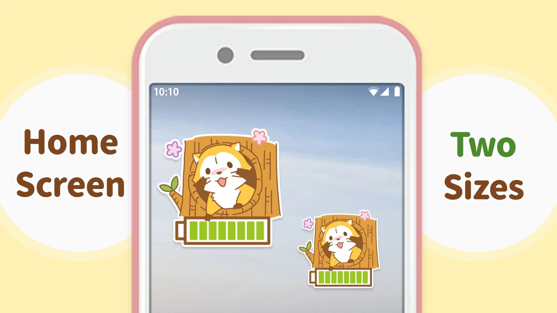 Battery widget Araiguma-rascal  Screenshot 1
