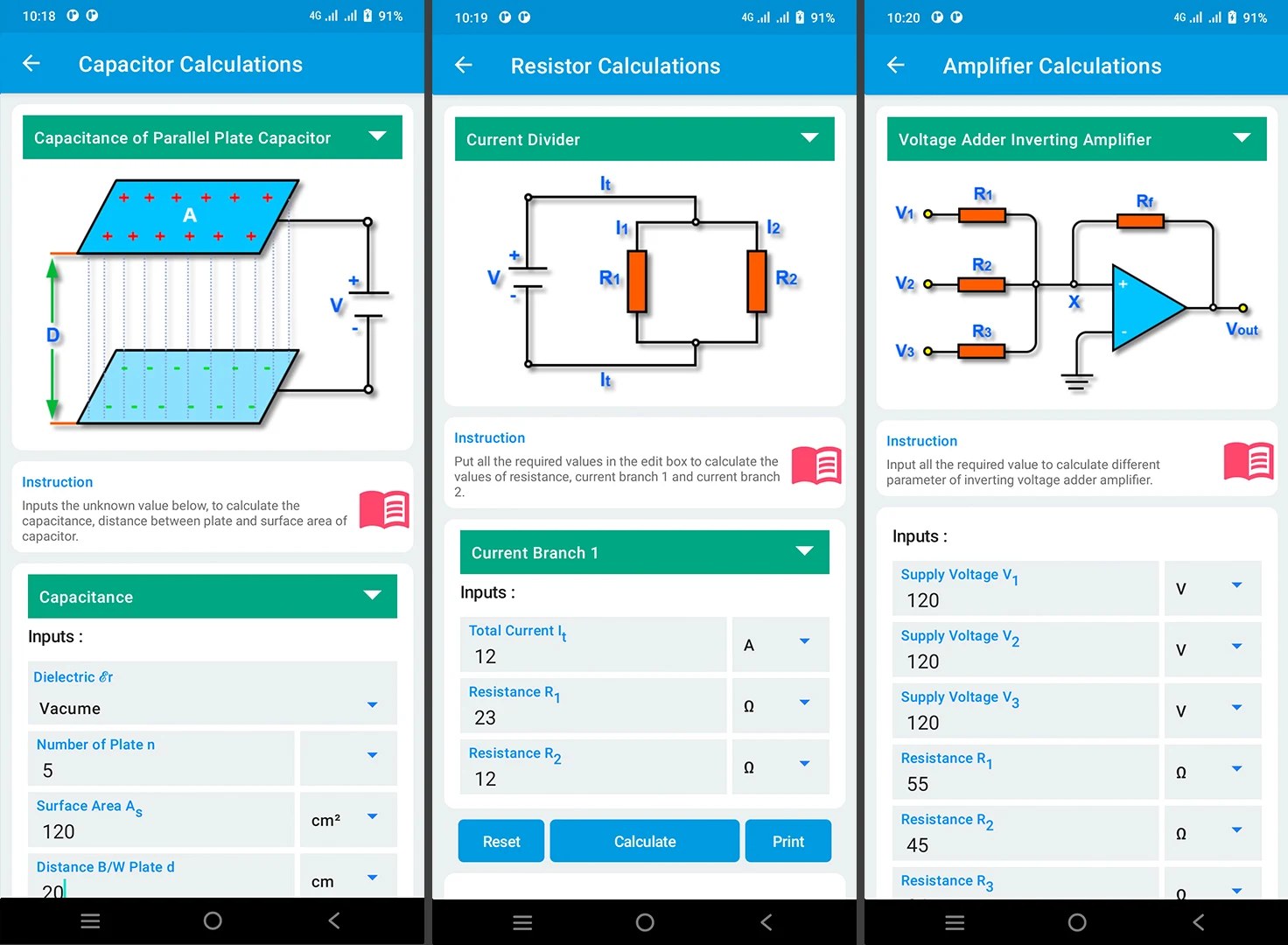 Electronics Tools: ElectroCalc Screenshot 3