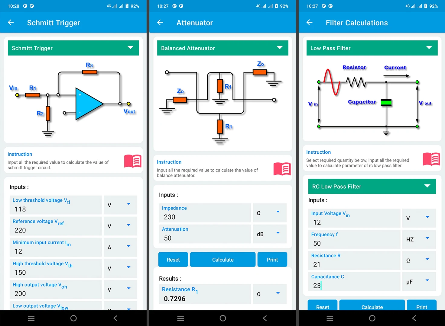 Electronics Tools: ElectroCalc Screenshot 7
