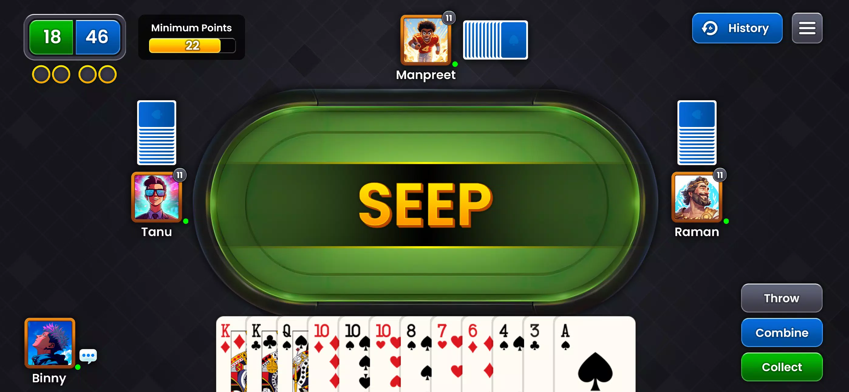 Seep King Online Card Game  Screenshot 3