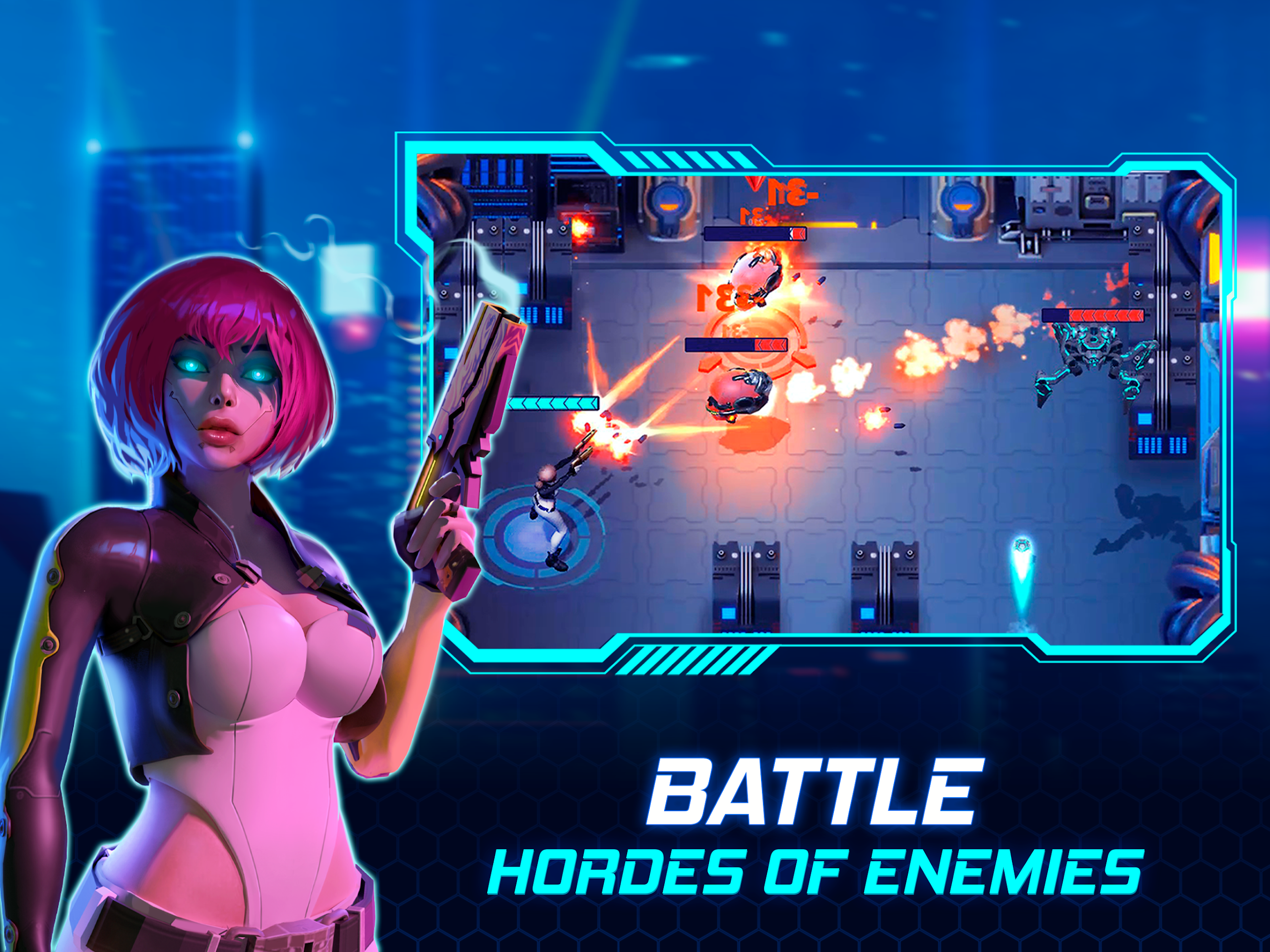 Cyberpunk Hero: Epic Roguelike  Screenshot 14