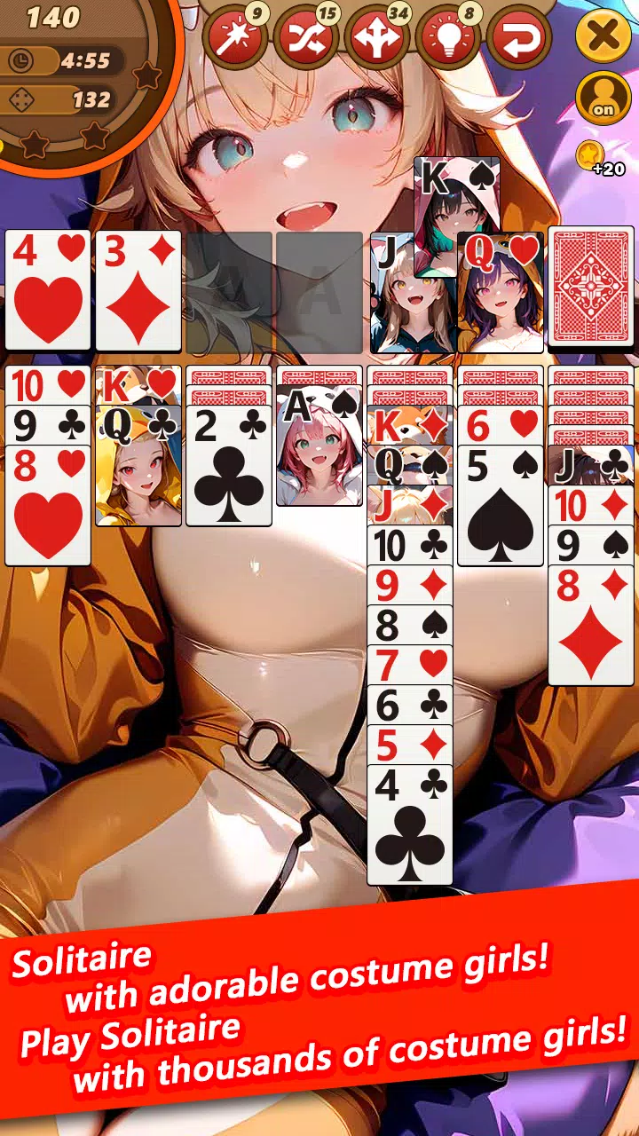 Solitaire Costume Girls  Screenshot 2