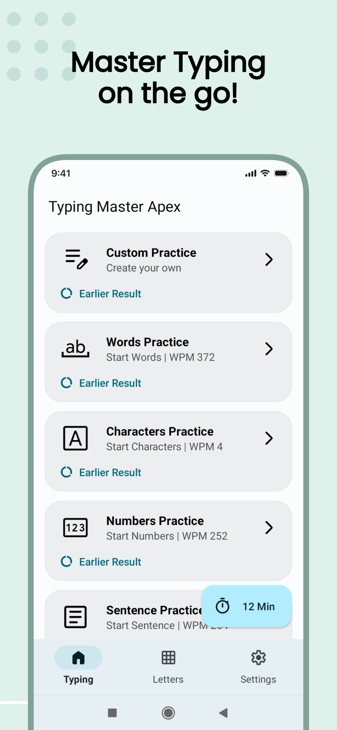 Typing Master Apex  Screenshot 1