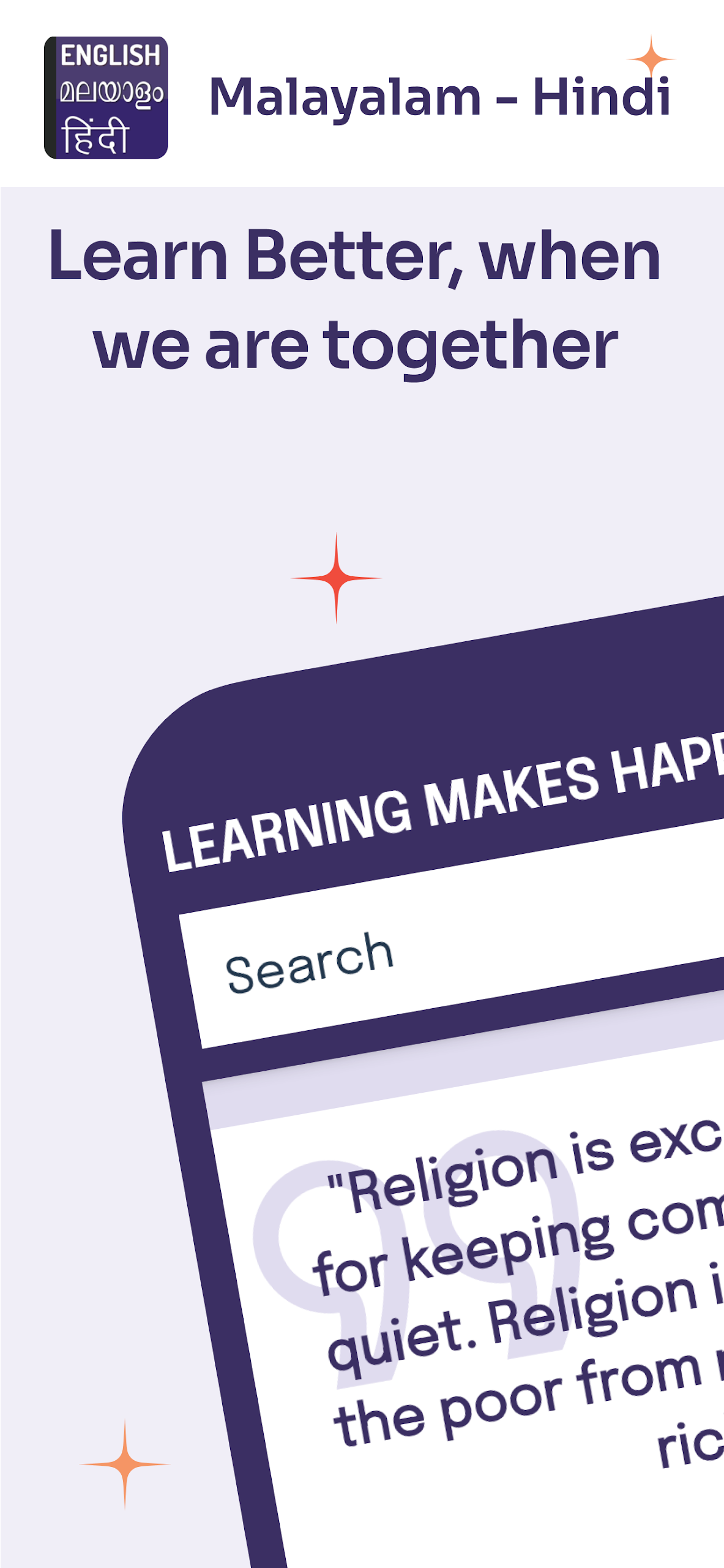 English to Malayalam Hindi  Screenshot 2