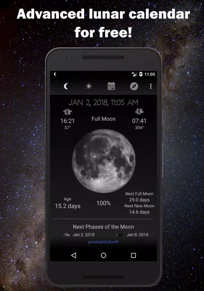 Moon Phase Calendar  Screenshot 1