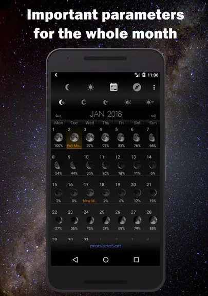Moon Phase Calendar  Screenshot 3