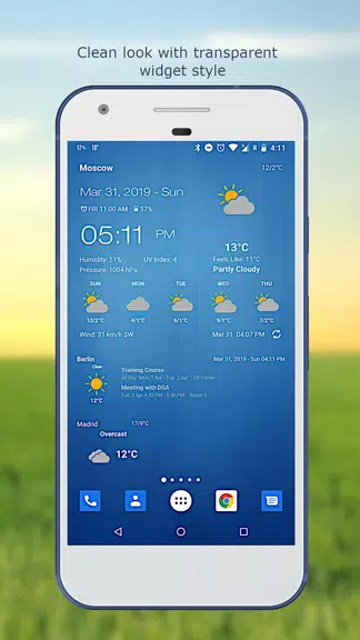 Weather & Clock Widget  Screenshot 3