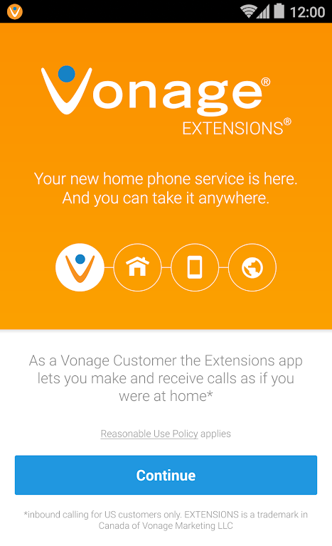 Vonage Home Extensions - VoIP  Screenshot 1