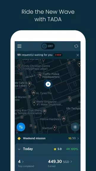 TADA Driver Screenshot 1