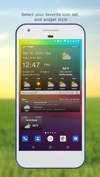 Weather & Clock Widget  Screenshot 2