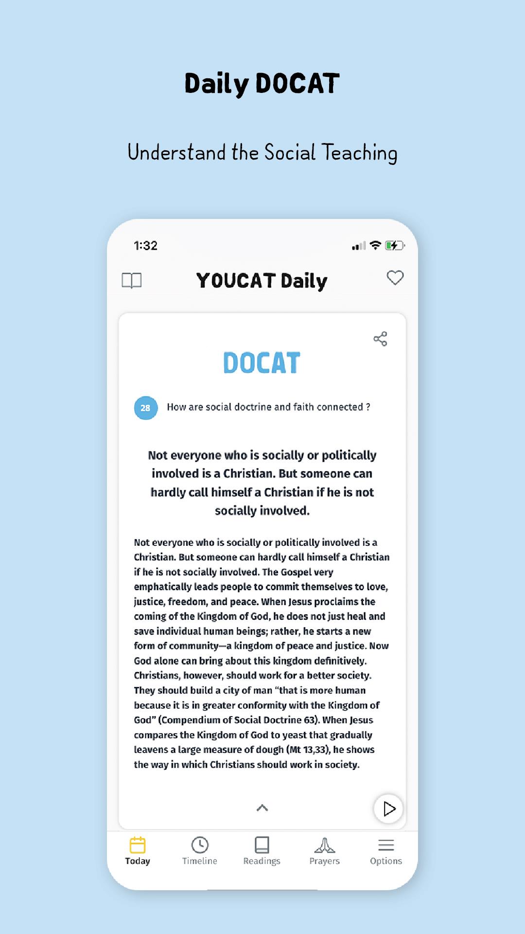 YOUCAT Daily, Bible, Catechism  Screenshot 5