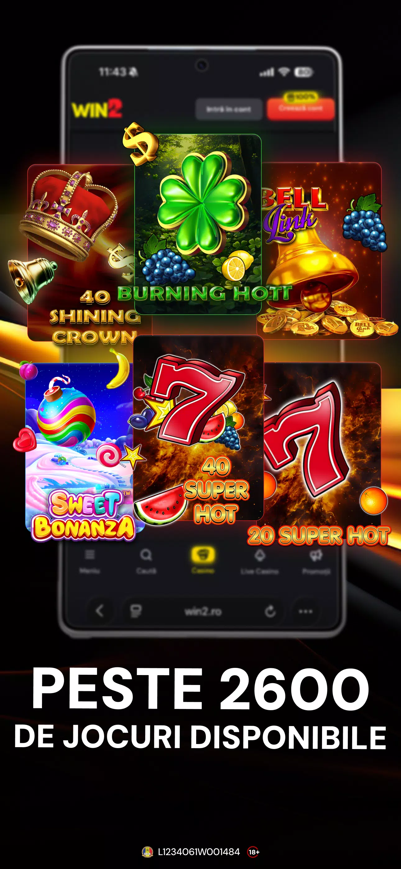 Win2 Casino Screenshot 1