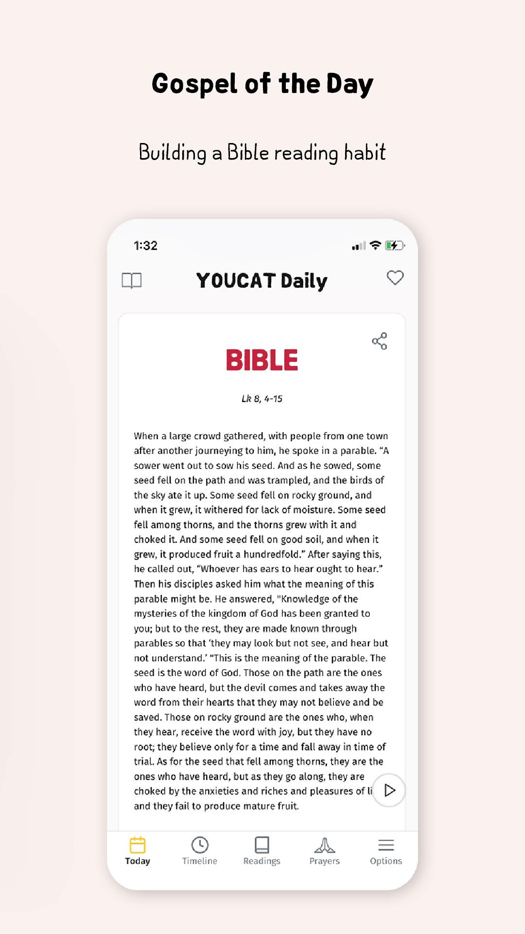 YOUCAT Daily, Bible, Catechism  Screenshot 4