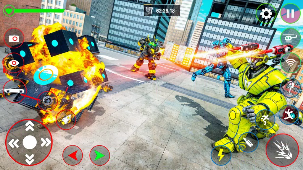 Red Ball Robot Car: Robot Game Screenshot 2